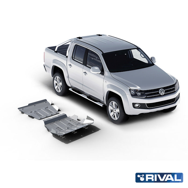 Skid Plate Set (Radiator, Engine, Gearbox, Transfer Case) Volkswagen Amarok 2010-2016; 2 l. / diesel